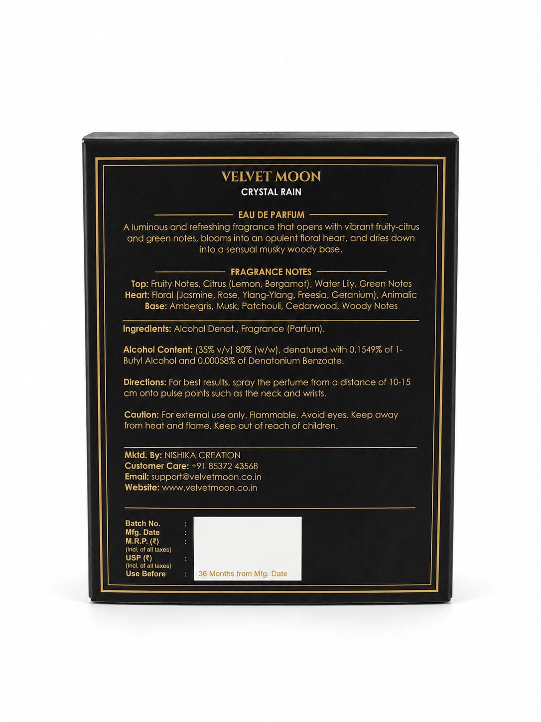 Velvet Moon Crystal Rain Eau De Parfum